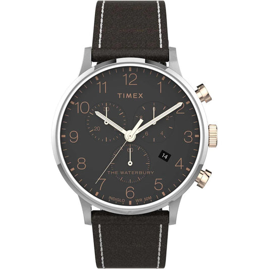 Timex Heritage Collection Men's Quartz Analog Stainless Steel Dial Round Case Stainless-Steel Function Watch -TW2T71500UJ