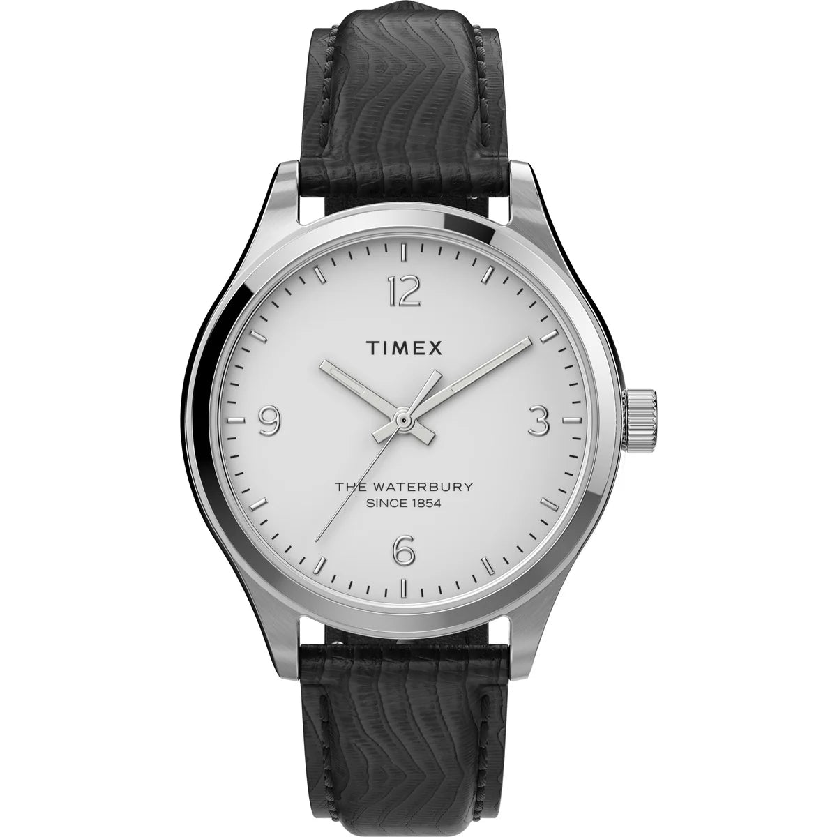 TIMEX Women Leather White Analog Dial Watch- TW2U97700UJ