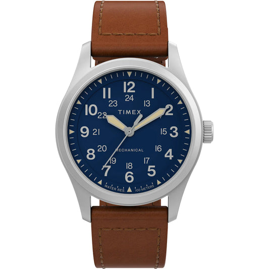 Expedition North Field Post Mechanical 38mm Eco-Friendly Leather Strap Watch TW2V00700X6