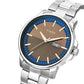 TIMEX FASHION MEN'S GREY DIAL ROUND CASE DAY DATE FUNCTION WATCH -TWEG17213