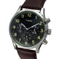 TIMEX FASHION MEN'S GREEN DIAL ROUND CASE MULTIFUNCTION FUNCTION WATCH -TWEG19600