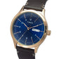 Timex Fashion Men's Blue Dial Round Case Day Date Function Watch -TWEG19701