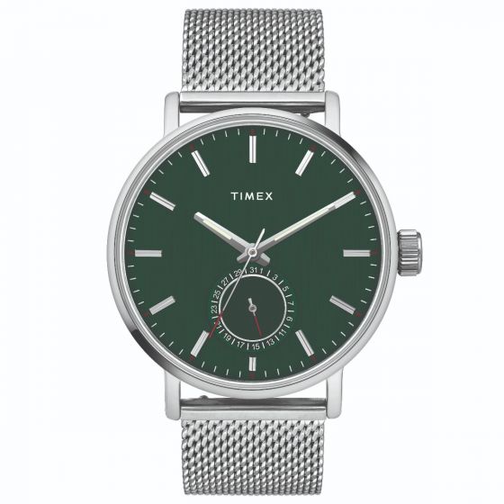 TIMEX ANALOG GREEN DIAL BOY'S WATCH-TWEG20001