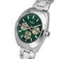 TIMEX E-CLASS PREMIUM-SPORT COLLECTION MULTIFUNCTION MEN ANALOG GREEN DIAL COLOURED QUARTZ WATCH, ROUND DIAL WITH 42 MM CASE WIDTH - TWEG22300