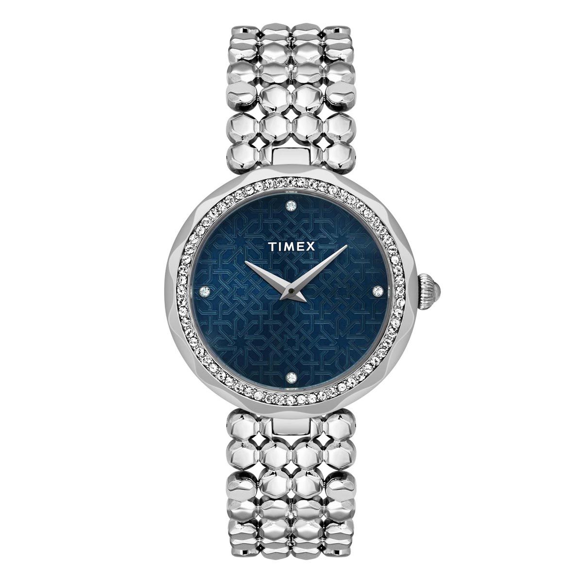 TIMEX FRIA WOMEN'S BLUE DIAL ROUND CASE 2 HANDS FUNCTION WATCH -TWEL13906