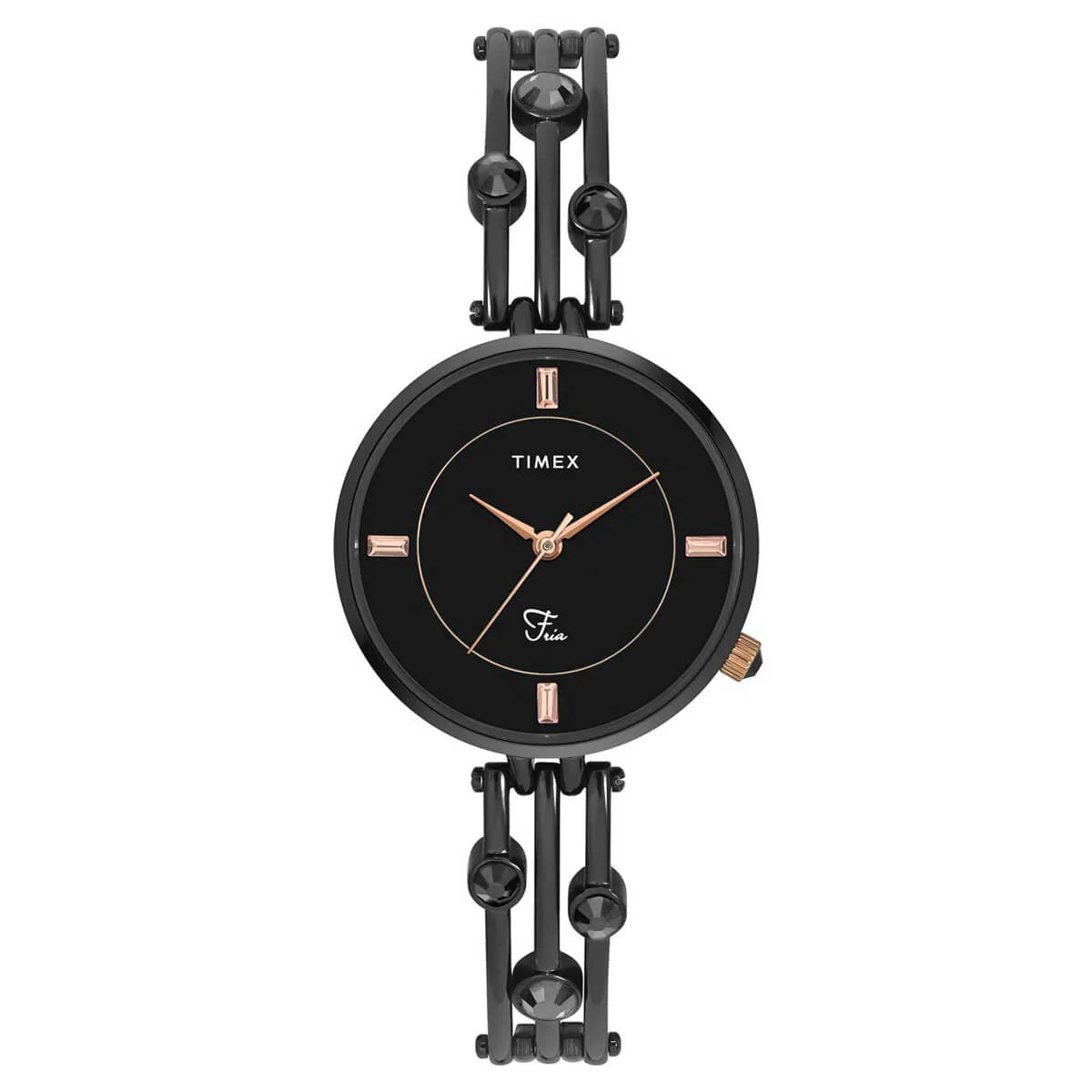 TIMEX ANALOG BLACK DIAL WOMEN WATCH-TWEL16003