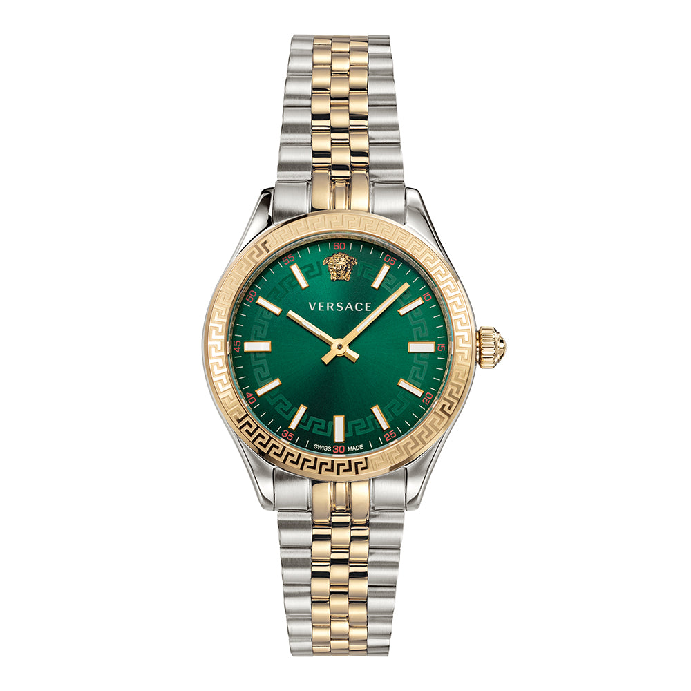 VERSACE Women's Green Analog Stainless Steel Watch VEHU00420