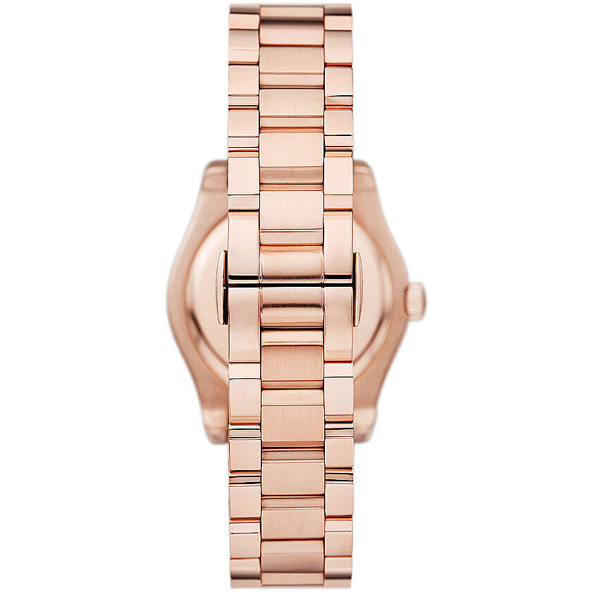 Emporio Armani Three-Hand Date Rose Gold-Tone Stainless Steel Watch AR11558