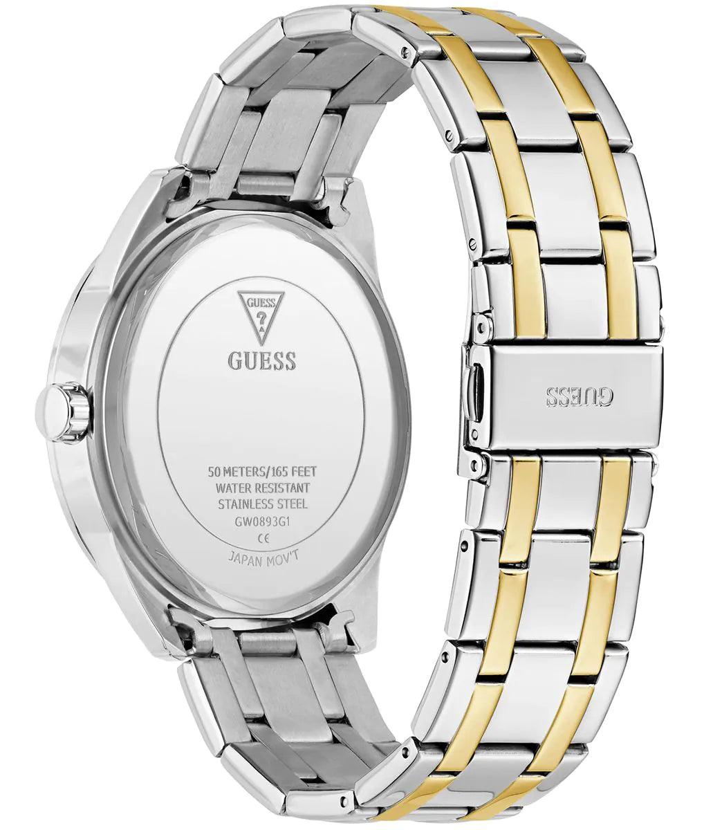 GUESS ELLIOT Mens Two Tone Analog Watch GW0893G1