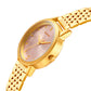 Gold Edit With Pink Dial Stainless Steel Strap Watch 8175YM02