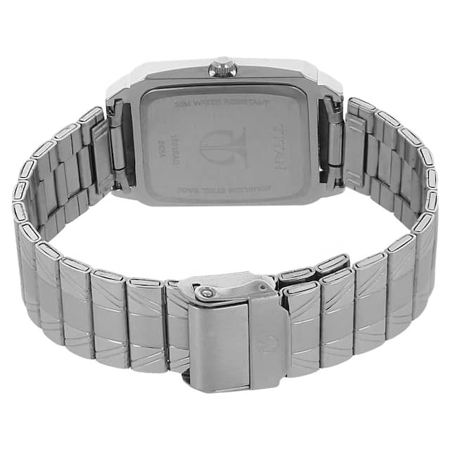 Titan Silver Dial Silver Stainless Steel Strap Watch 1581SM03