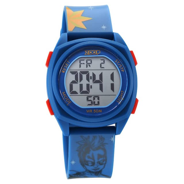 Zoop Marvel Digital Dial Polyurethane Strap with Captain Marvel Character Watch for Kids 16025PP04