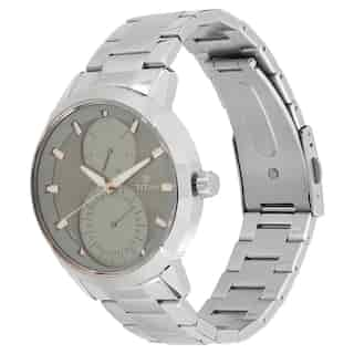 Titan Grey Dial Silver Stainless Steel Strap Watch NP1756SM01 (DG769)