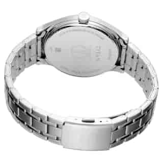 Titan Workwear Watch with White Dial & Silver Metal Strap NN1802SM01 (DJ150)