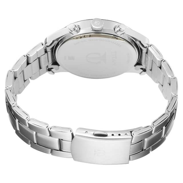 Titan Silver Dial Stainless Steel Strap Watch 1805KM01 / NS1805KM01