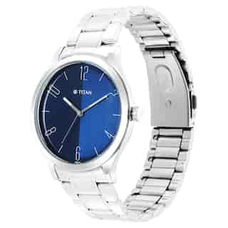 Workwear Blue Dial Stainless Steel Strap Watch 1865SM01 (DL344)