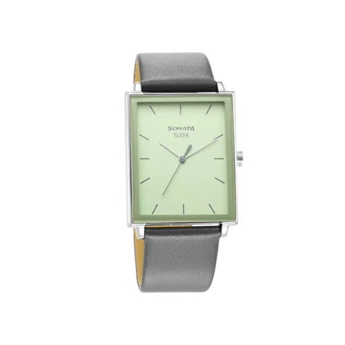 Sleek Green Dial Analog Watch 7148SL01