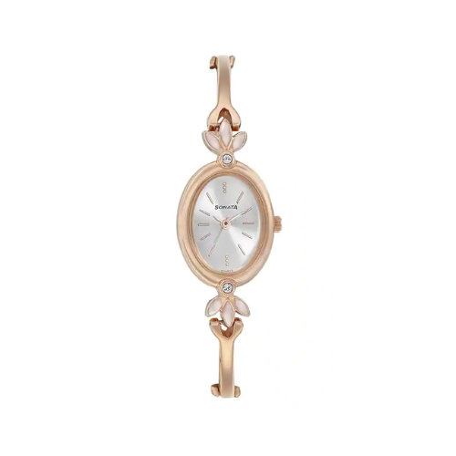 Blush Silver Dial Metal Strap NR8091WM01