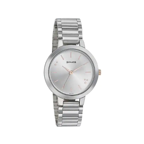 Play With Silver Dial Stainless Steel Strap Watch NR8141KM02