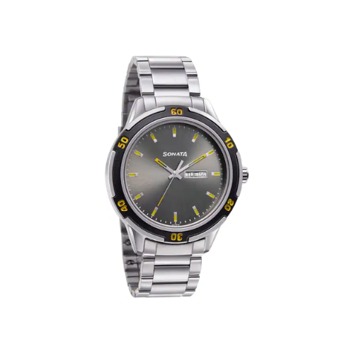 NXT Grey Dial Metal Strap Watch NP7138KM03