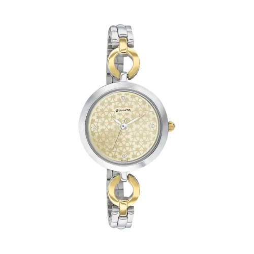 Wedding Edition - Champagne Dial Stainless Steel Strap Watch 8147BM03