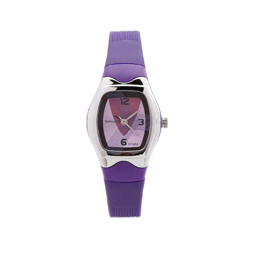 Purple Dial Watch With Plastic Case NR8989PP01