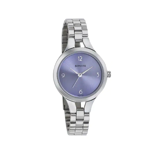 Steel Daisies Purple Dial Stainless Steel Strap NR8151SM02