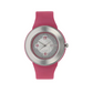 Silver Dial Pink Fabric Strap Watch NM8991PP01