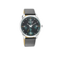 Force Blue Dial Grey Leather Strap Watch NR7146SL03