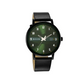 Force Green Dial Black Leather Strap Watch NR7131NL05