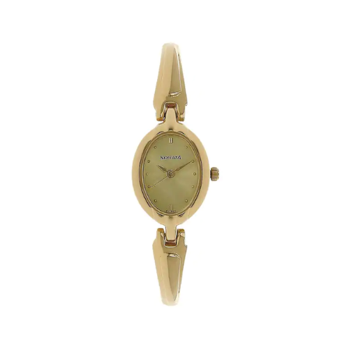 Champagne Dial Golden Metal Strap Watch NR8048YM02