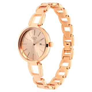 Raga Viva Rose Gold Dial Metal Strap Watch NP2642WM01 (DK510)