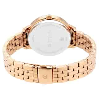 Titan Workwear Rose Gold Dial Red Stainless Steel Strap Watch NP2648WM01