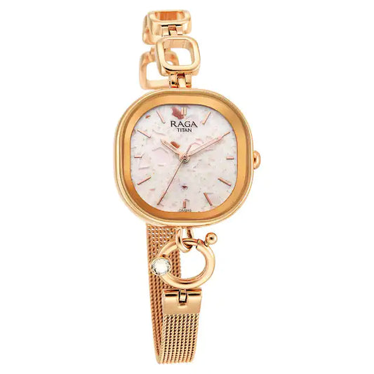 Raga Delight Pink Dial Metals Strap Watch 2693WM01 / NS2693WM01