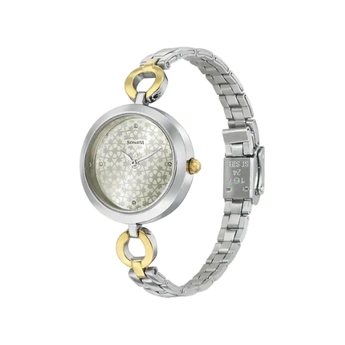 Wedding Edition - Champagne Dial Stainless Steel Strap Watch 8147BM03