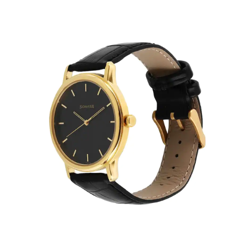 Sonata watch best sale leather strap