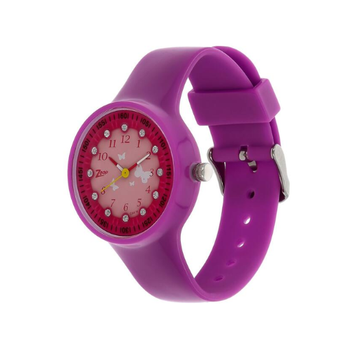 Pink Dial Purple Plastic Strap Watch NPC4038PP03W