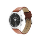Force Black Dial Brown Leather Strap Watch NR7146SL04