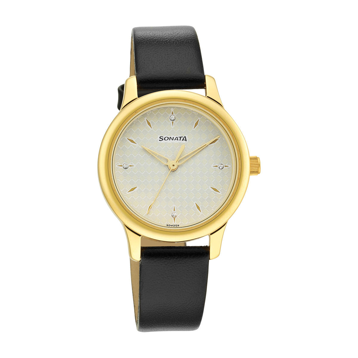 Classic Gold White Dial Metal Strap Watch NR8178YL02