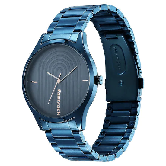 Fastrack  STYLE UP BLUE DIAL STAINLESS STEEL STRAP WATCH 3184QM01 (DM586)