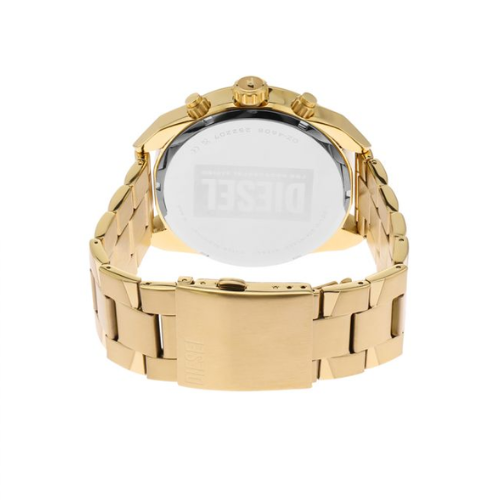 Diesel Men Spiked Round Gold Watches DZ4608