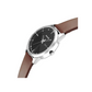 Force Black Dial Brown Leather Strap Watch NR7146SL04