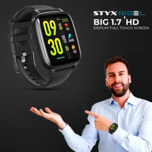 STYX RIGEL MIDNIGHT SMARTWATCH BLACK