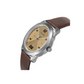 RPM Beige Dial Brown Leather Strap Watch NR7924SL13