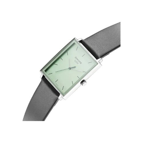 Sleek Green Dial Analog Watch 7148SL01