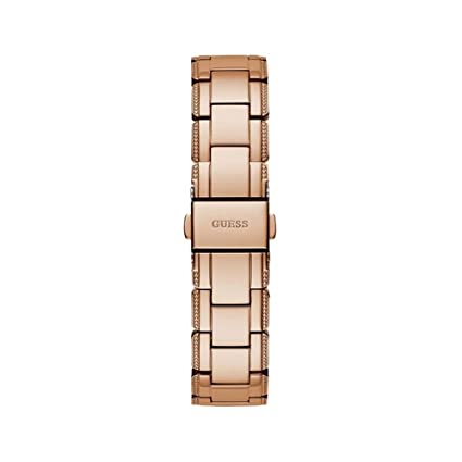 GUESS Crystal Clear Collection Analog Rose Gold Dial Women's Watch-GW0470L3