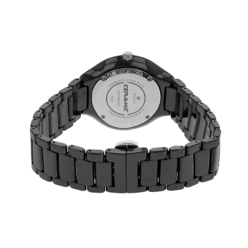 Titan Black Dial Black Ceramic Strap Watch NQ90014KC01 / 90014KC01