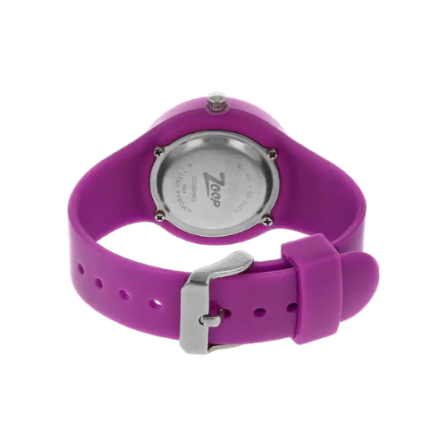 Pink Dial Purple Plastic Strap Watch NPC4038PP03W