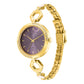 Utsav Purple Dial Yellow Bi Metal Strap Watch NR8184YM03