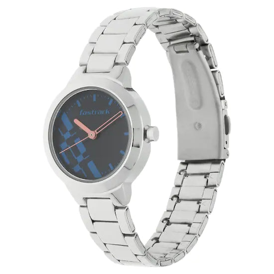 CHECKMATE BLUE DIAL STAINLESS STEEL STRAP WATCH NK6150SM03 (DF627)